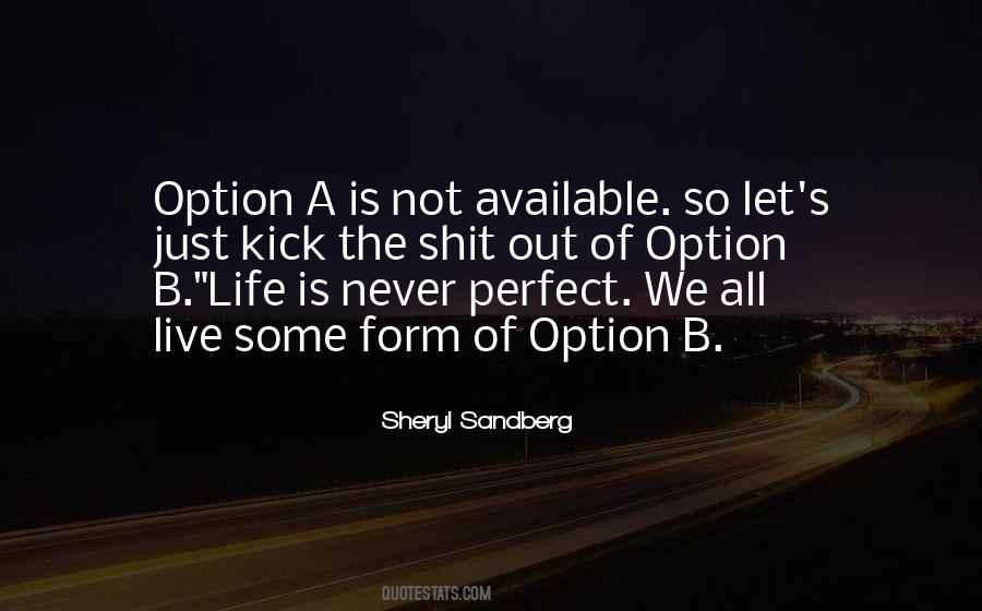 Life Is Never Perfect Quotes #1794960