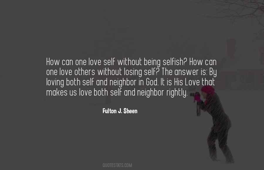 Fulton J Sheen Love Quotes #213889