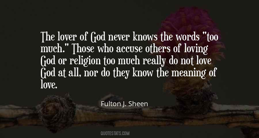 Fulton J Sheen Love Quotes #553235