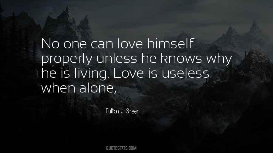 Fulton J Sheen Love Quotes #597133