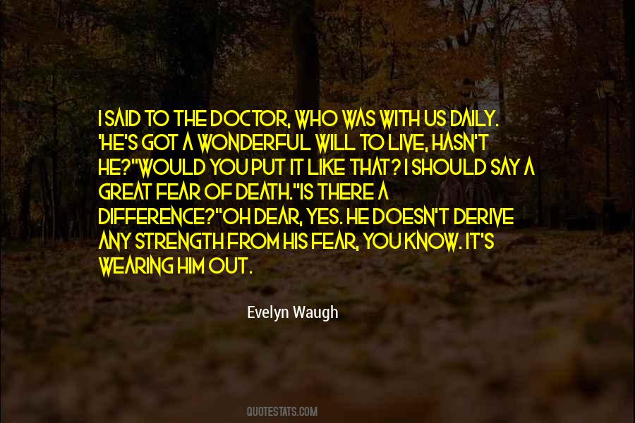 Doctor Who Fear Quotes #504751