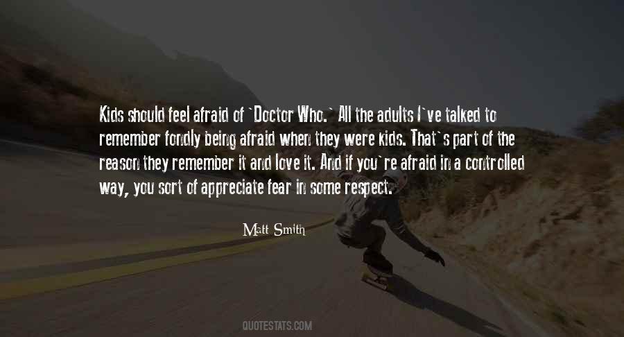 Doctor Who Fear Quotes #648050