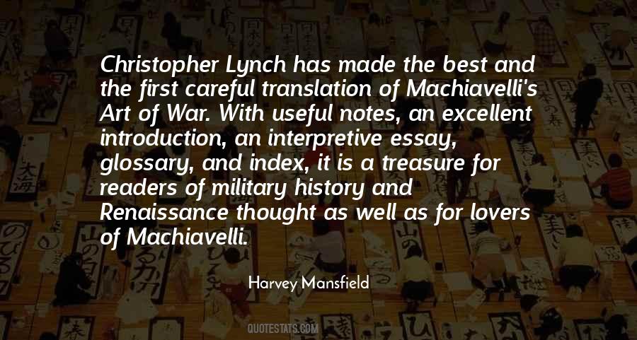 Machiavelli The Art Of War Quotes #1275950