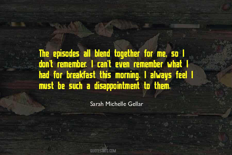 Having Breakfast Together Quotes #39832