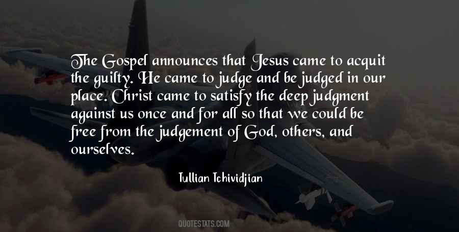 God Judgement Quotes #1485159