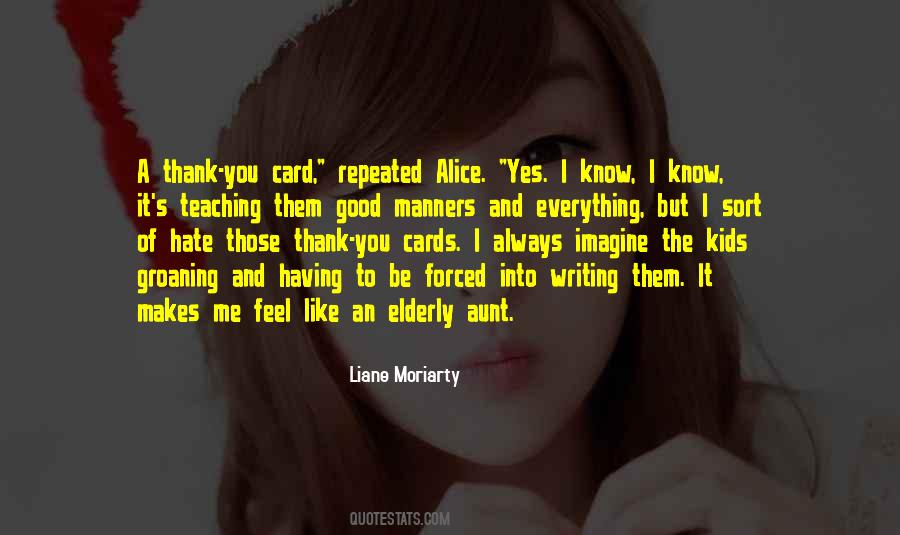 Thank You For The Card Quotes #931074