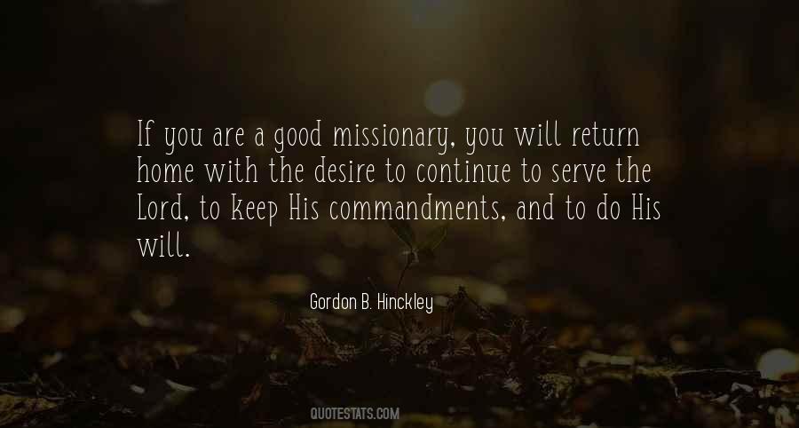 Quotes About The Missionary #280607