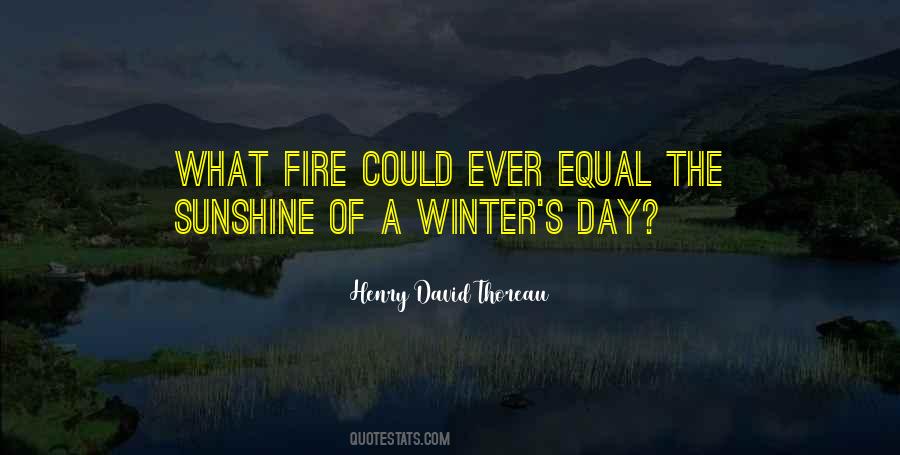 Winter Fire Quotes #859121