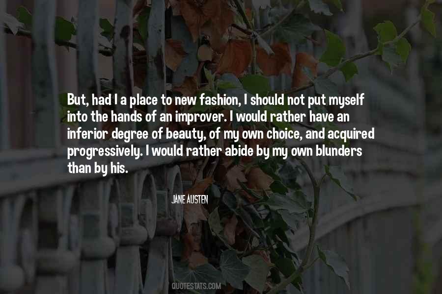 Own Fashion Quotes #946957