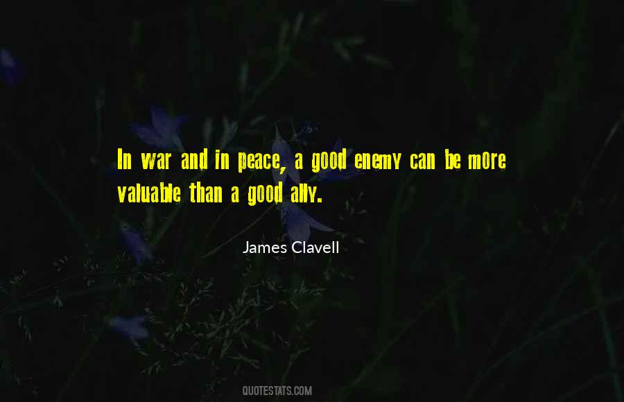 Peace Enemy Quotes #1790157