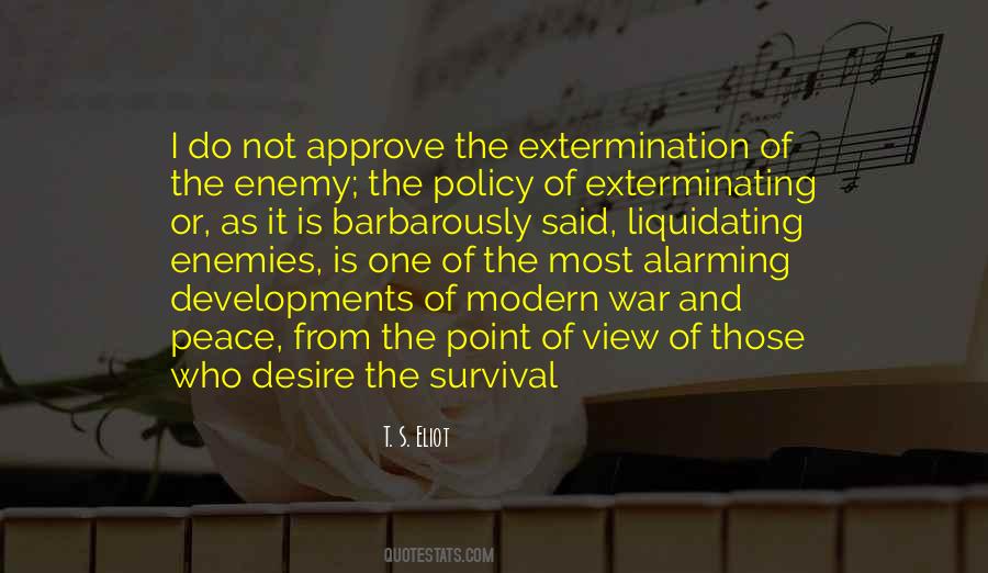 Peace Enemy Quotes #551723