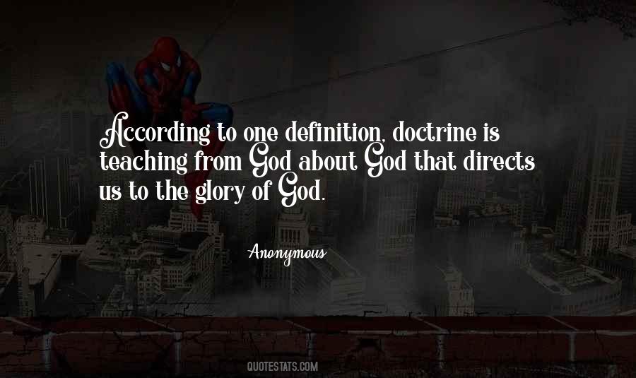 Doctrine Of God Quotes #1364232