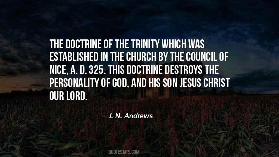 Doctrine Of God Quotes #172474