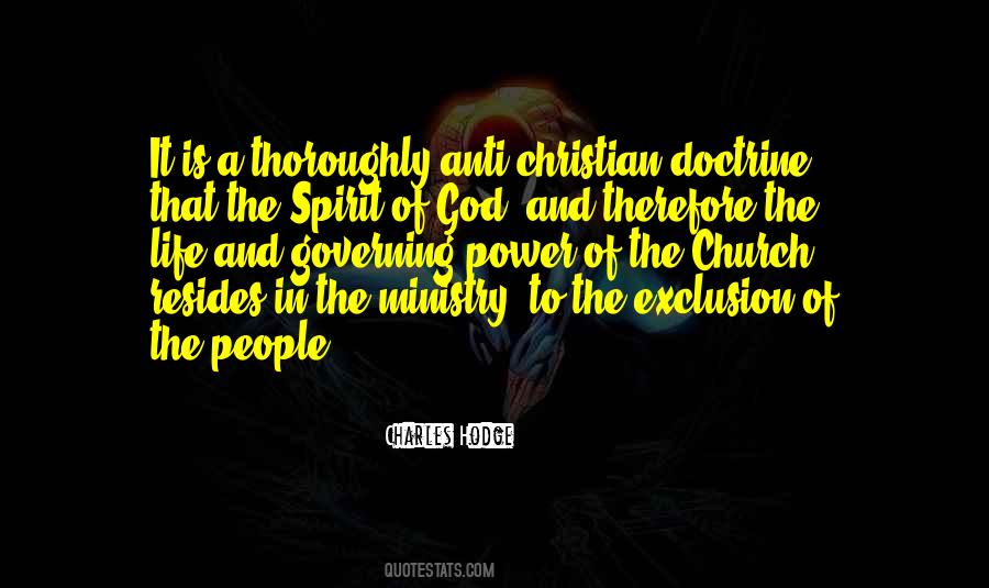 Doctrine Of God Quotes #305647