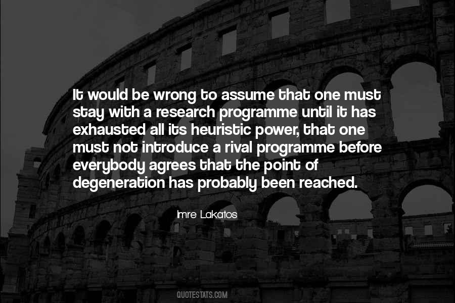Wrong To Assume Quotes #1198784