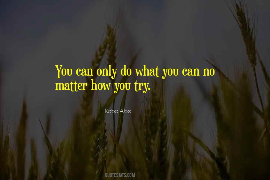 Only Do What You Can Quotes #179243