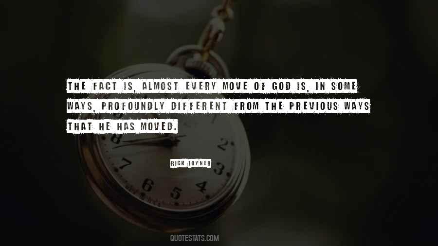 God Is Moving Quotes #933496