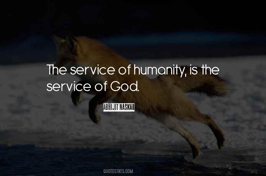 Service To God And Humanity Quotes #738588