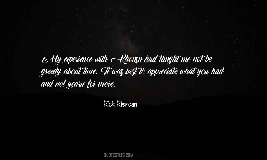 You Appreciate Me Quotes #312335