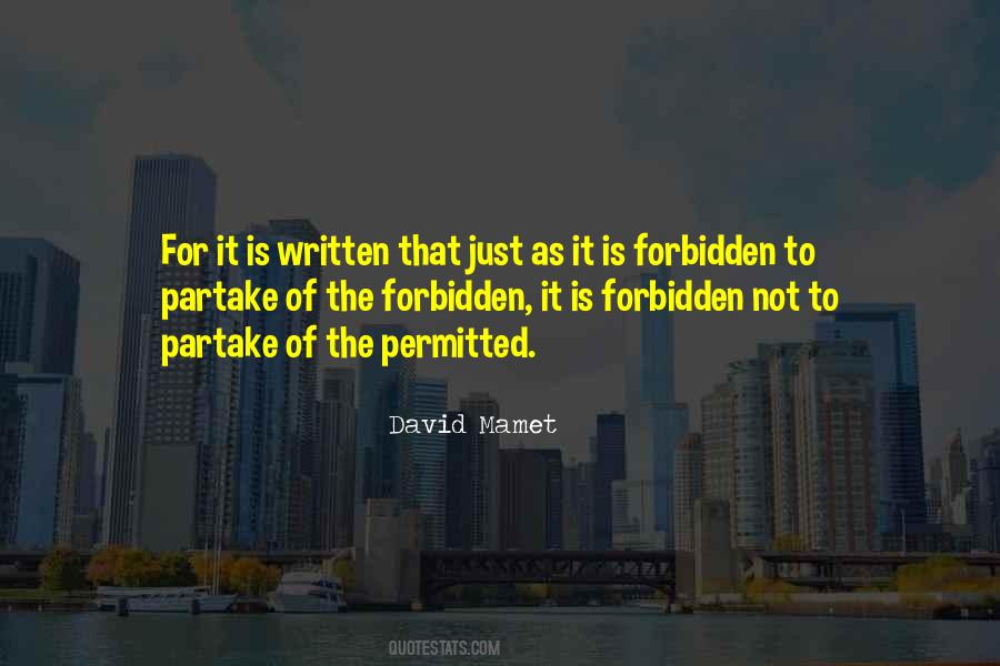 That Is Forbidden Quotes #463086