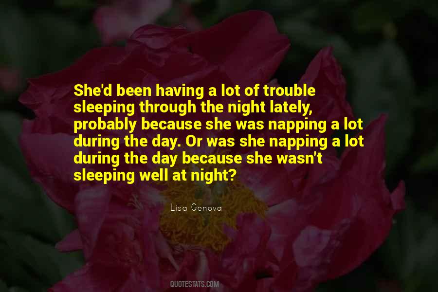 Night Sleeping Quotes #109121