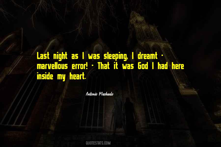 Night Sleeping Quotes #556237