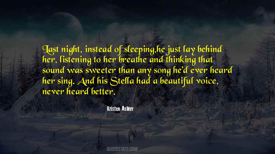 Night Sleeping Quotes #625893