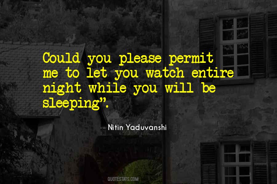 Night Sleeping Quotes #804053