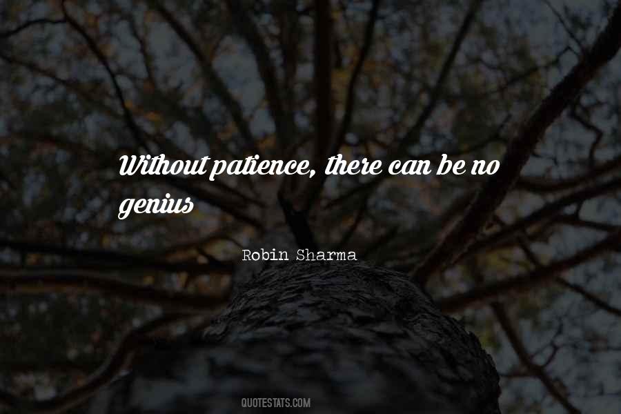 Patience Is Genius Quotes #1571974