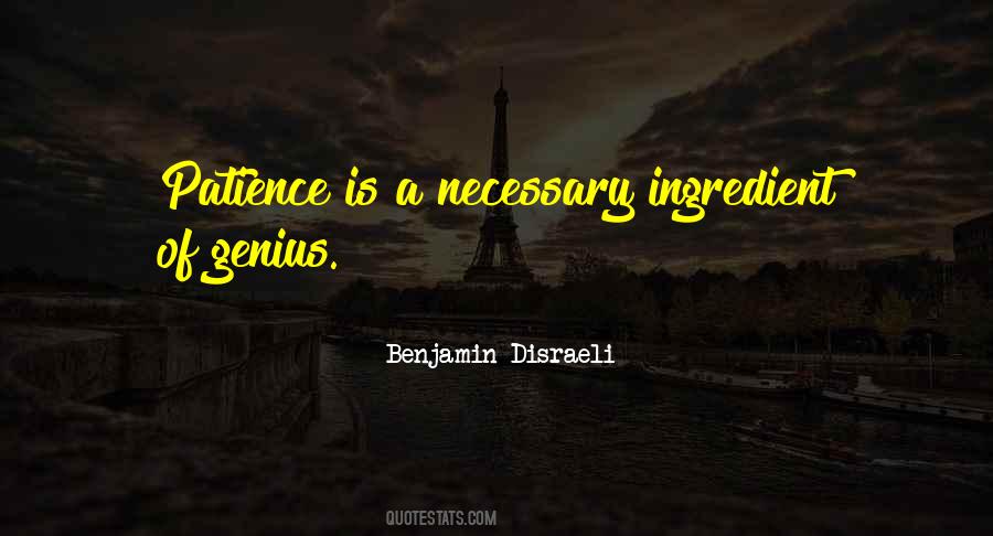 Patience Is Genius Quotes #60779