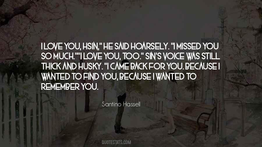 Missed You So Much Quotes #76151