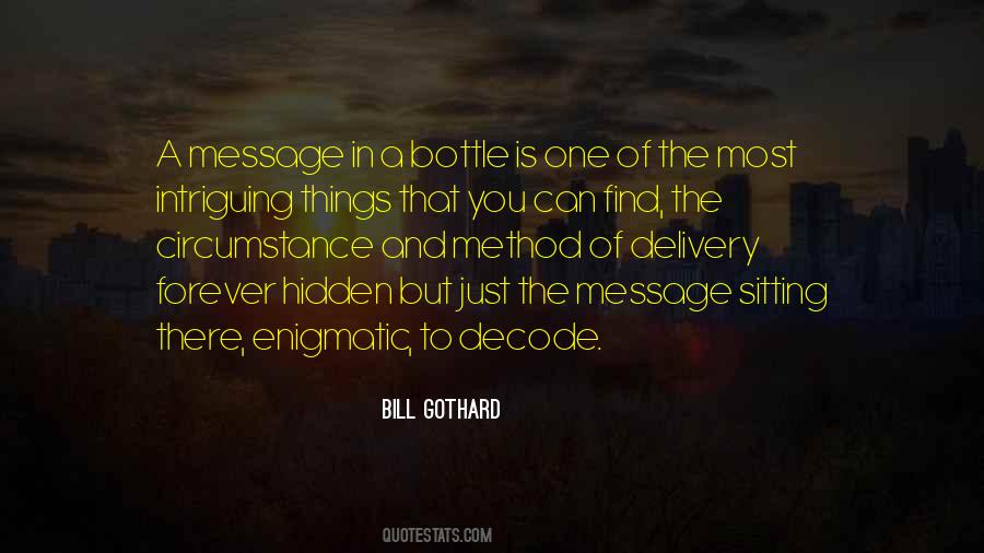 Quotes About A Message In A Bottle #315073