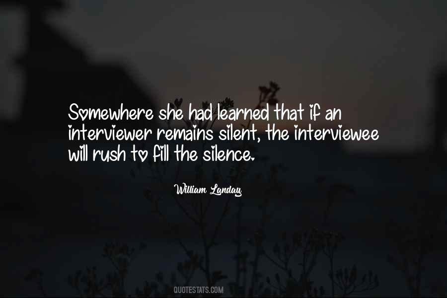 Quotes About Interviewer #1487604