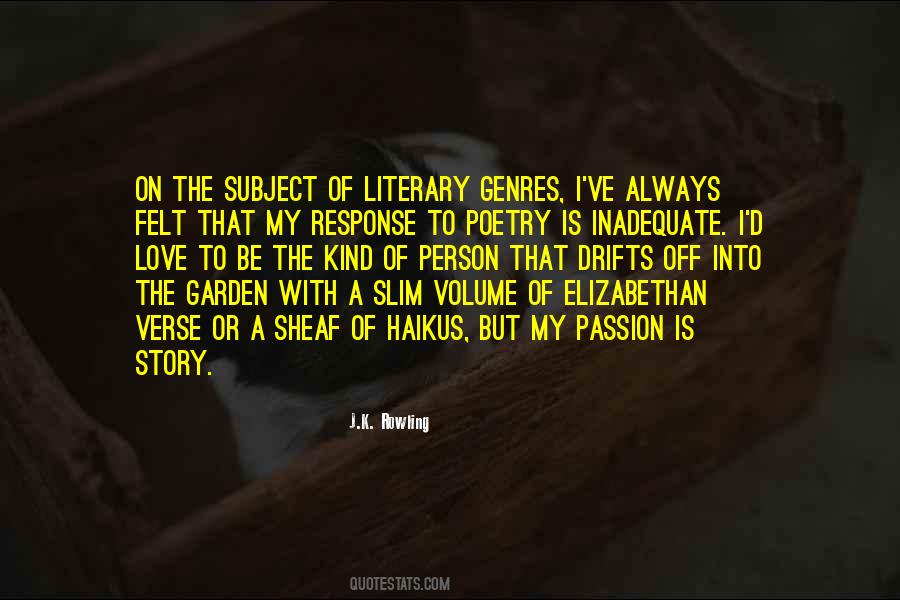 Quotes About Love Genres #363783