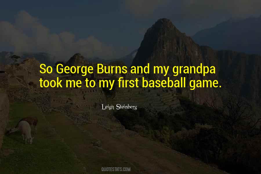 First Baseball Game Quotes #364942