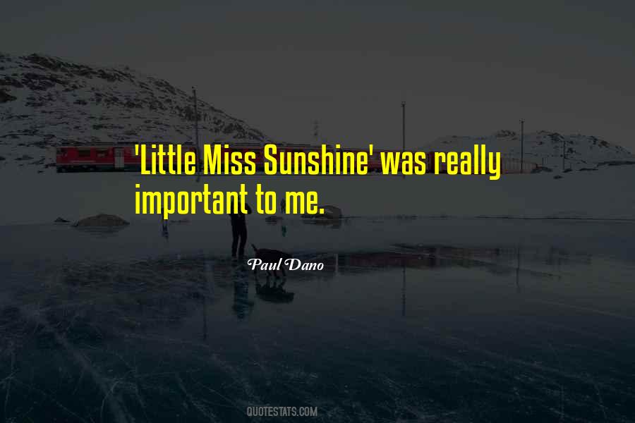 Miss Sunshine Quotes #1069421