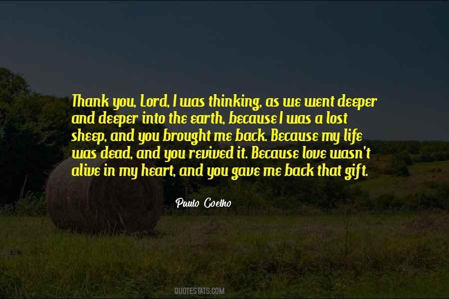 Brought You Back Quotes #1618950