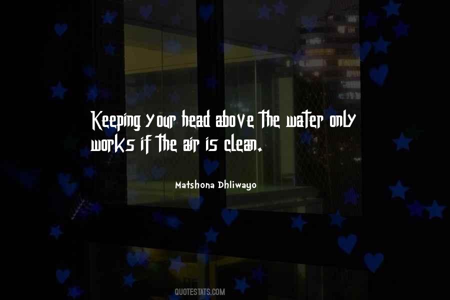 Keeping Head Above Water Quotes #586979