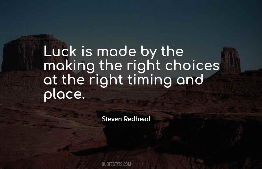 Making The Right Choices Quotes #464228