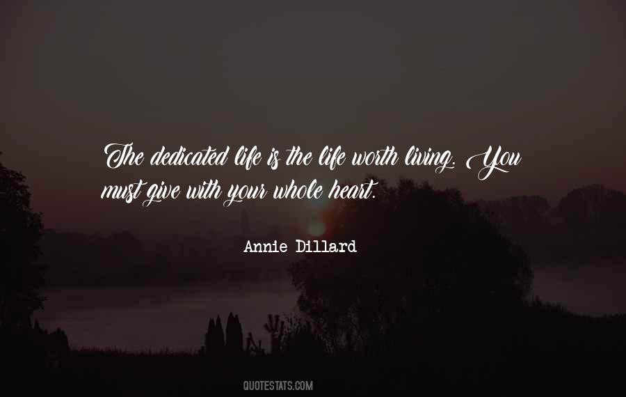 Dedicated Life Quotes #1820326