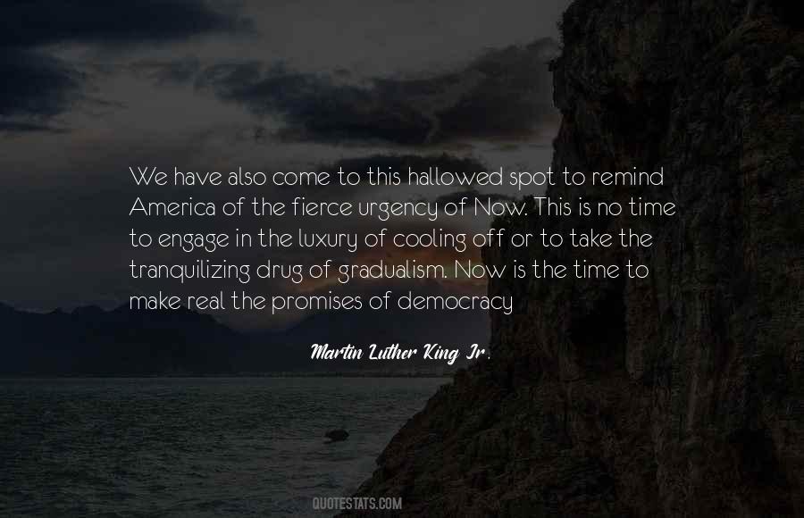 The Fierce Urgency Of Now Quotes #204312
