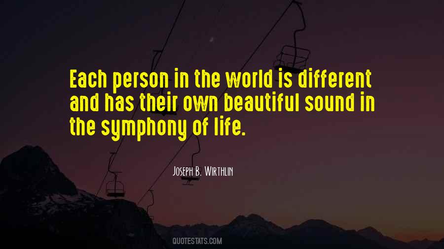 Each Person Is Different Quotes #149080