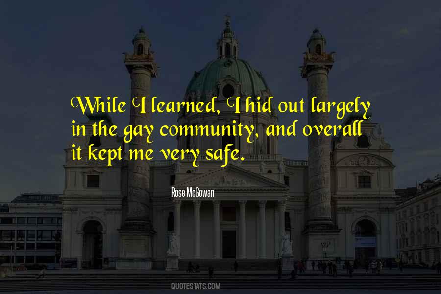 Safe Community Quotes #1783485