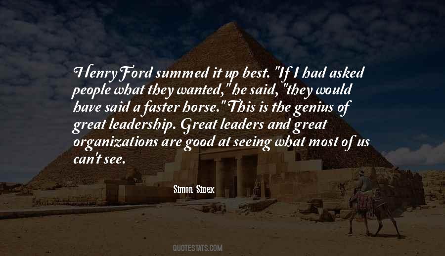 Good Leaders Vs Great Leaders Quotes #1317958