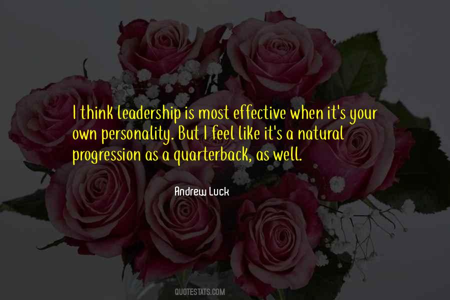 Leadership Personality Quotes #1861323