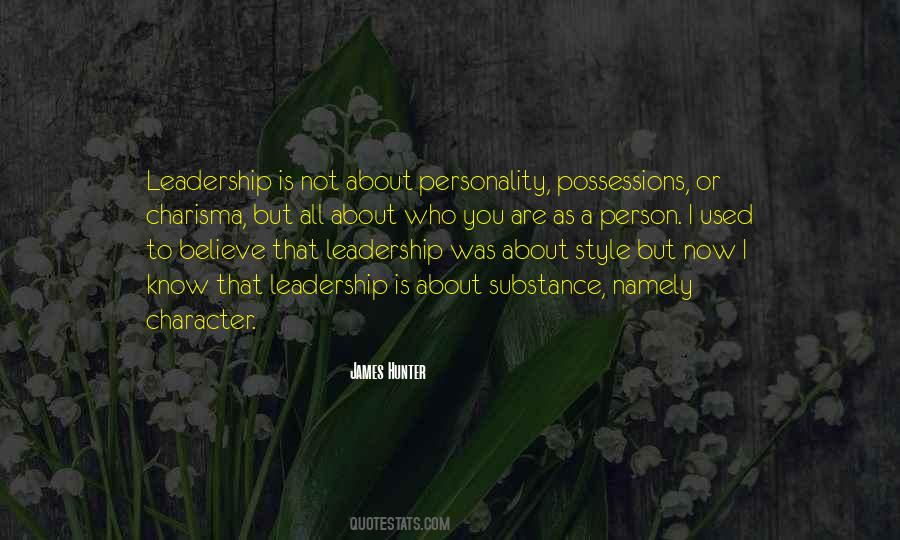 Leadership Personality Quotes #629277