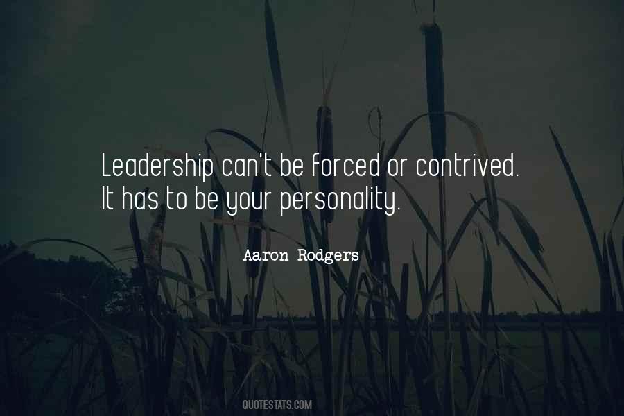 Leadership Personality Quotes #877586