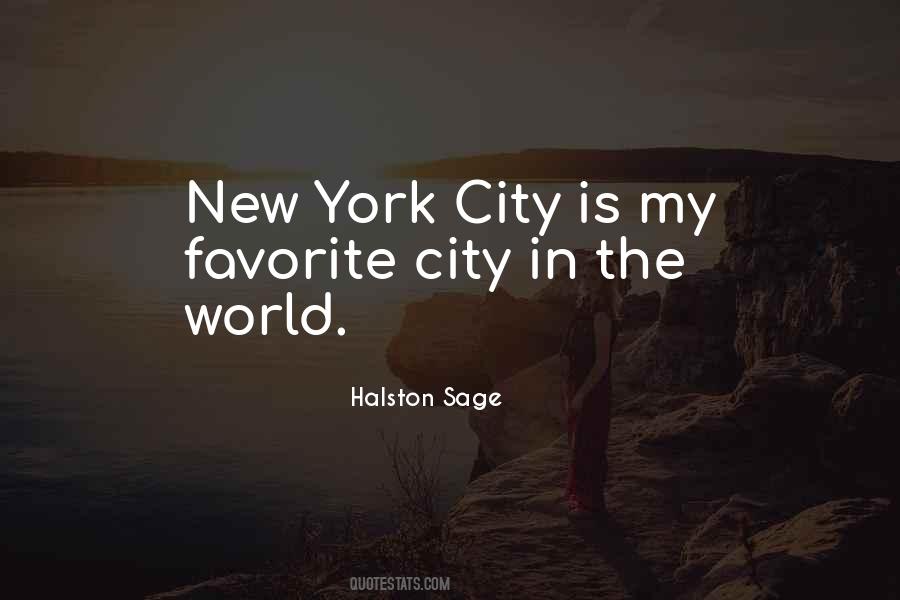 My Favorite City Quotes #1430270