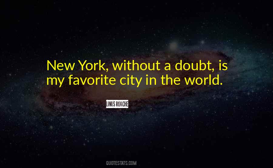 My Favorite City Quotes #250139