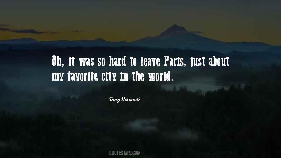 My Favorite City Quotes #581718